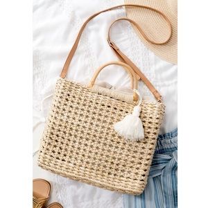 [ Nantucket ] Woven Straw Handbag